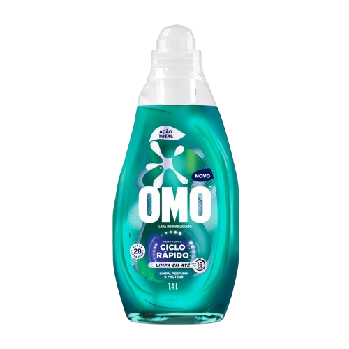LAVA ROUPAS LIQ OMO CICLO RAPIDO ACAO TOTAL 1,4L