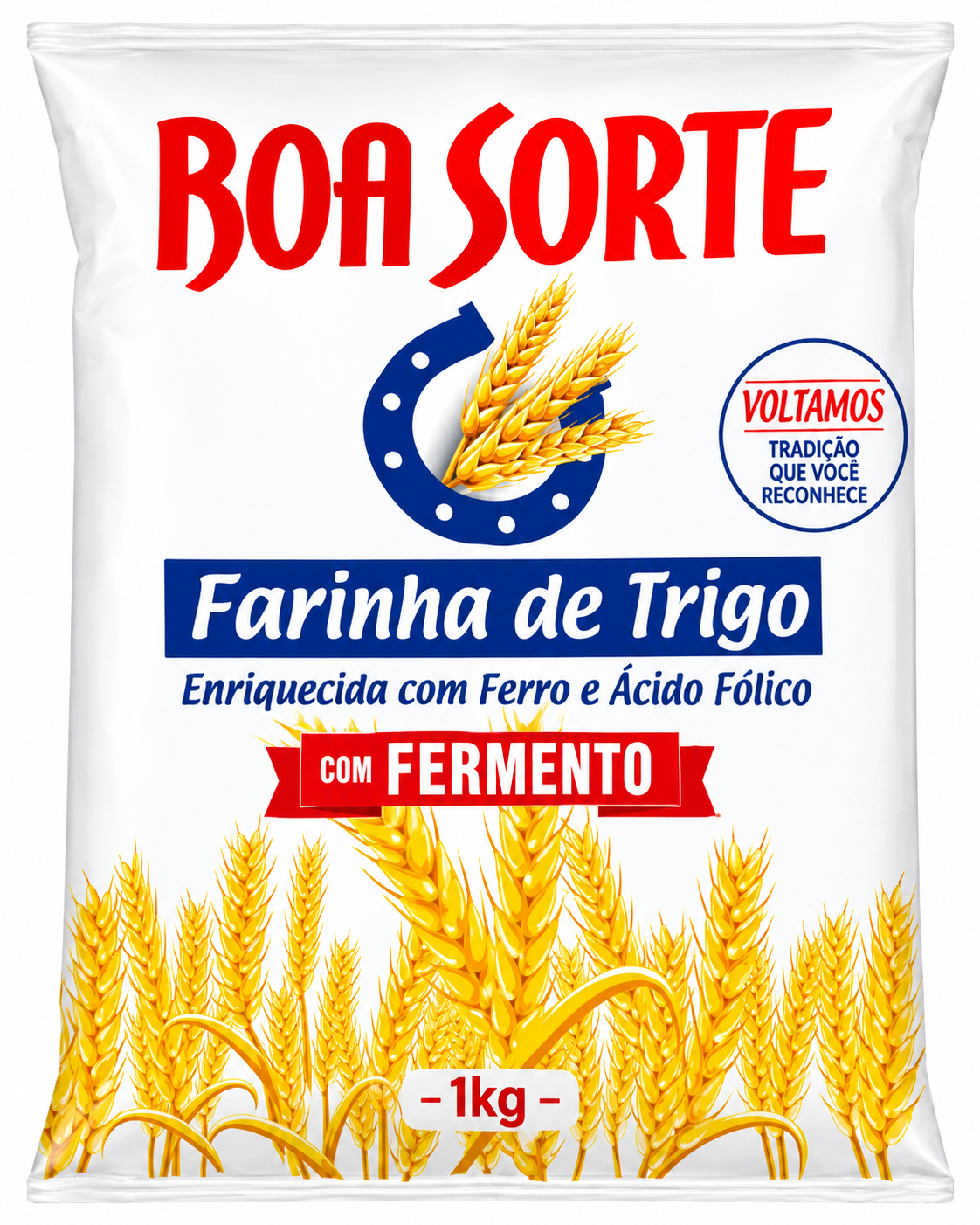 FARINHA DE TRIGO COM FERMENTO BOA SORTE 1KG