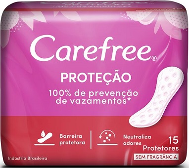 PROTETOR DIÁRIO SEM ABAS CAREFREE C/15 NEUTRALIZE UNIT 0