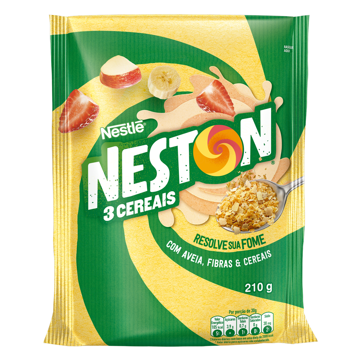 CEREAL NESTON 3 CEREAIS PACOTE 210G
