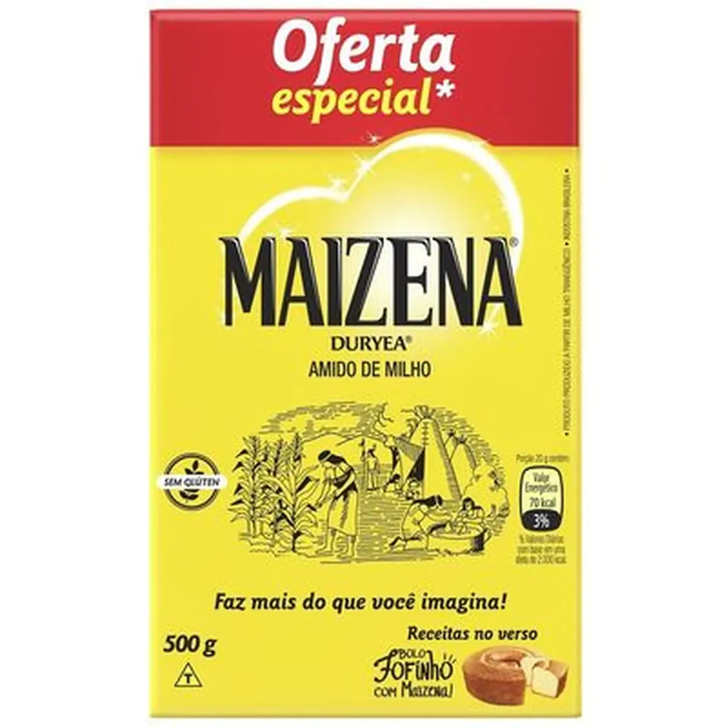AMIDO DE MILHO MAIZENA CAIXA 500G OFERTA ESPECIAL