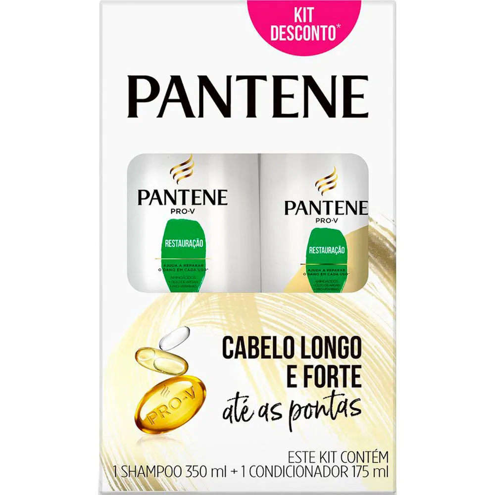 KIT PANTENE RESTAURAÇÃO SHAMPOO 350ML + CONDICIONADOR 175ML