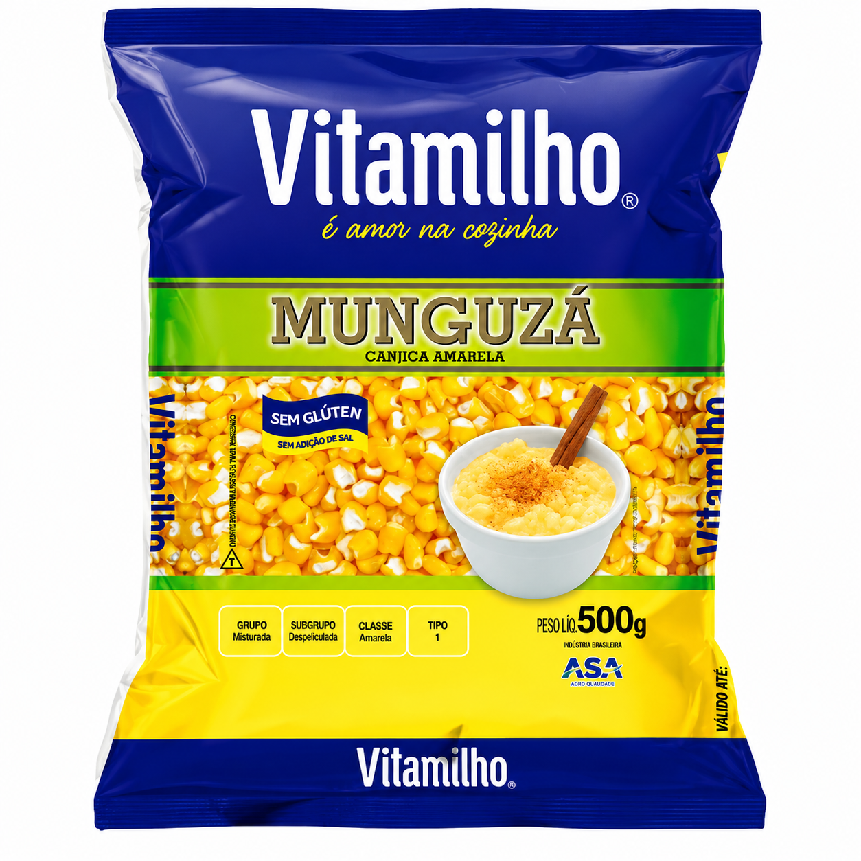 MUNGUZÁ CANJICA AMARELA VITAMILHO 500G — imagem 1