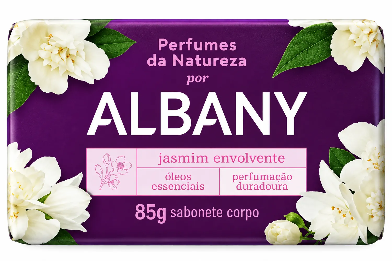 SABONETE ALBANY PERFUME DE JASMIN 85G