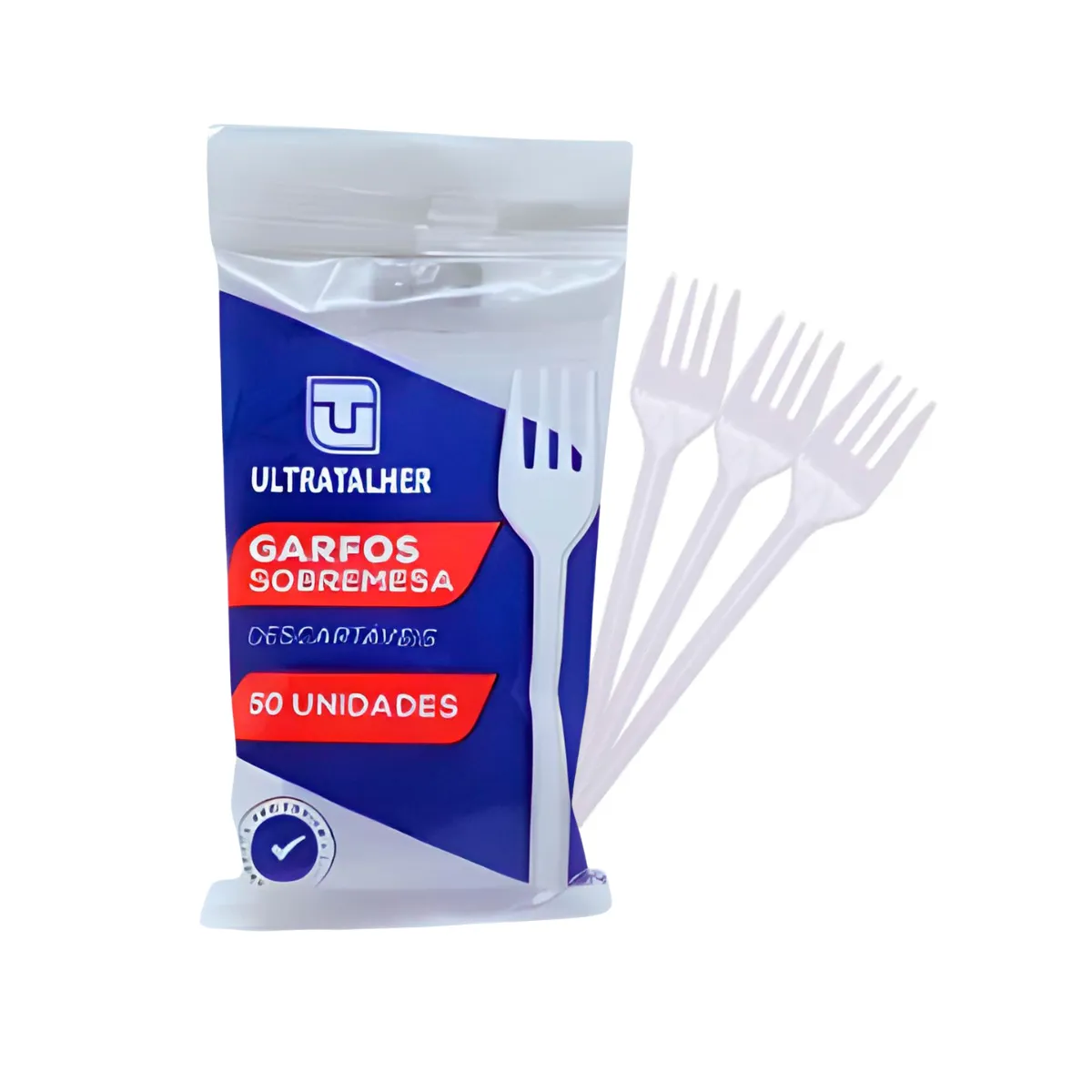 GARFO DESCARTÁVEL PARA SOBREMESA ULTRATALHER 50UN