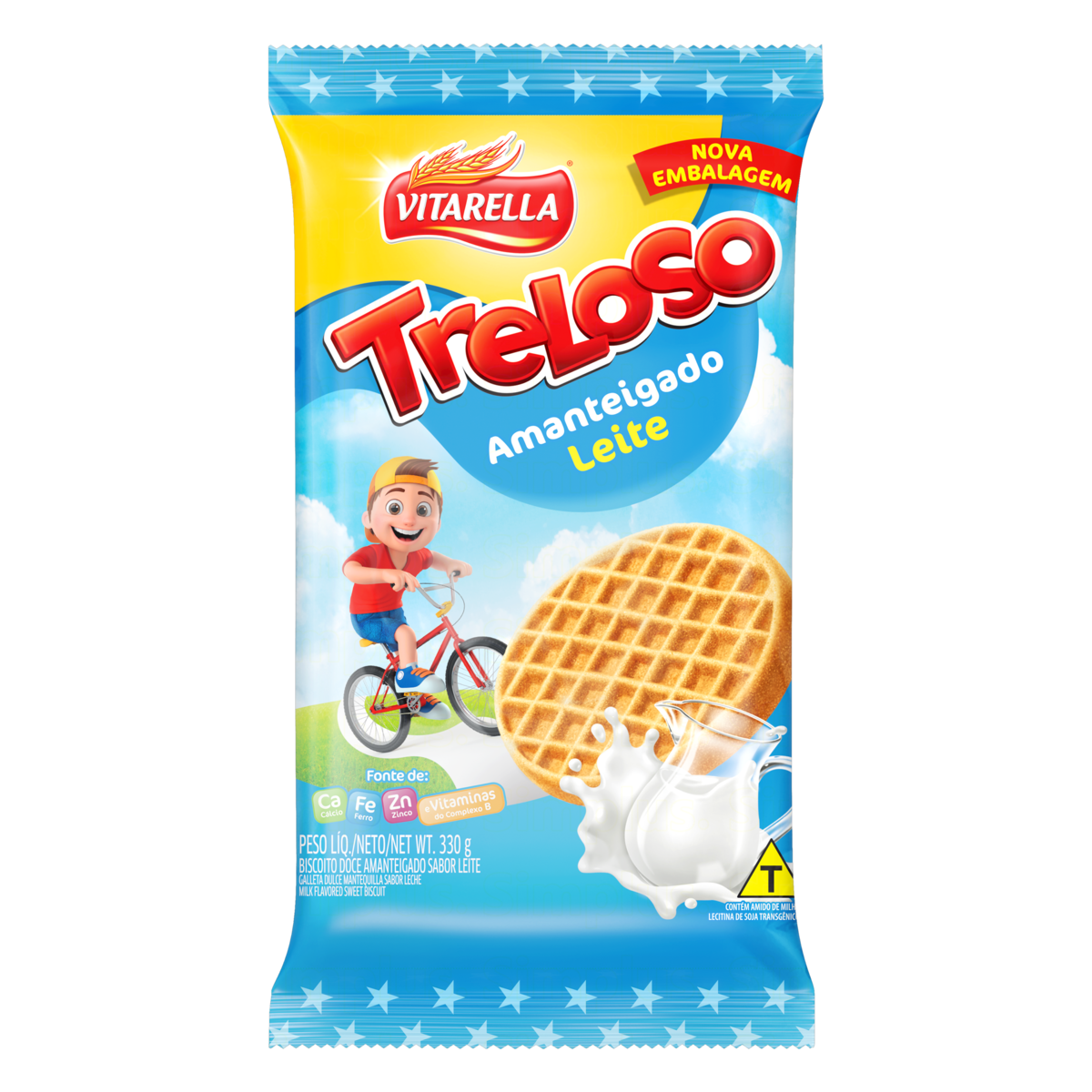 BISC VITA. AMANTEIG TRELOSO 330G LEITE — imagem 1
