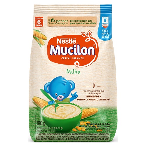 CEREAL INFANTIL MILHO MUCILON PACOTE 180G 0