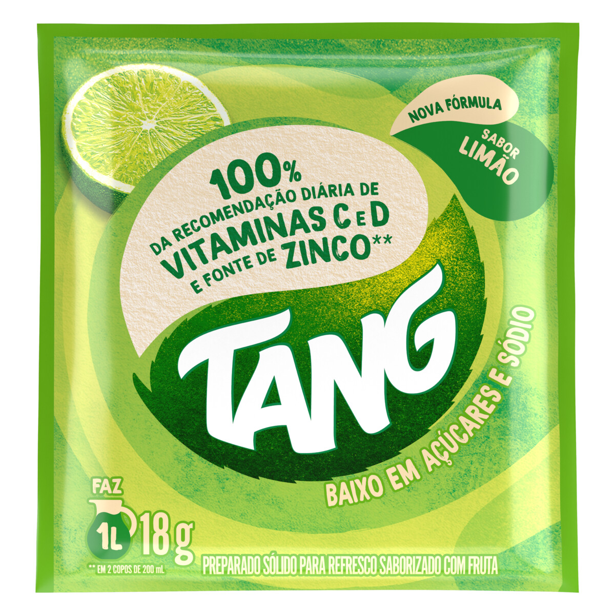 REFRESCO EM PÓ LIMÃO TANG PACOTE 18G