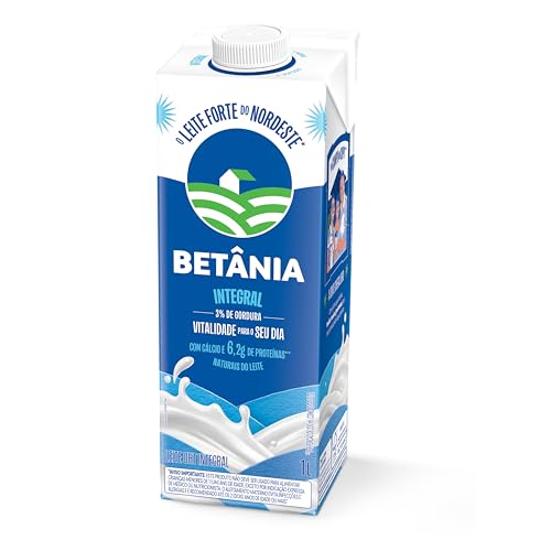 LEITE UHT INTEGRAL BETÂNIA CAIXA COM TAMPA 1L