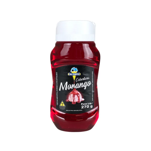 COBERTURA PARA SORVETE MORANGO DU PORTO SQUEEZE 270G 0