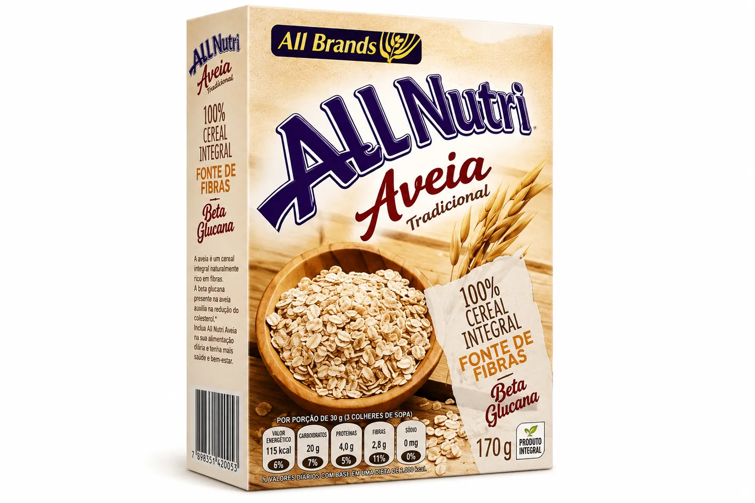 AVEIA TRADICIONAL ALL NUTRI 170G — imagem 1
