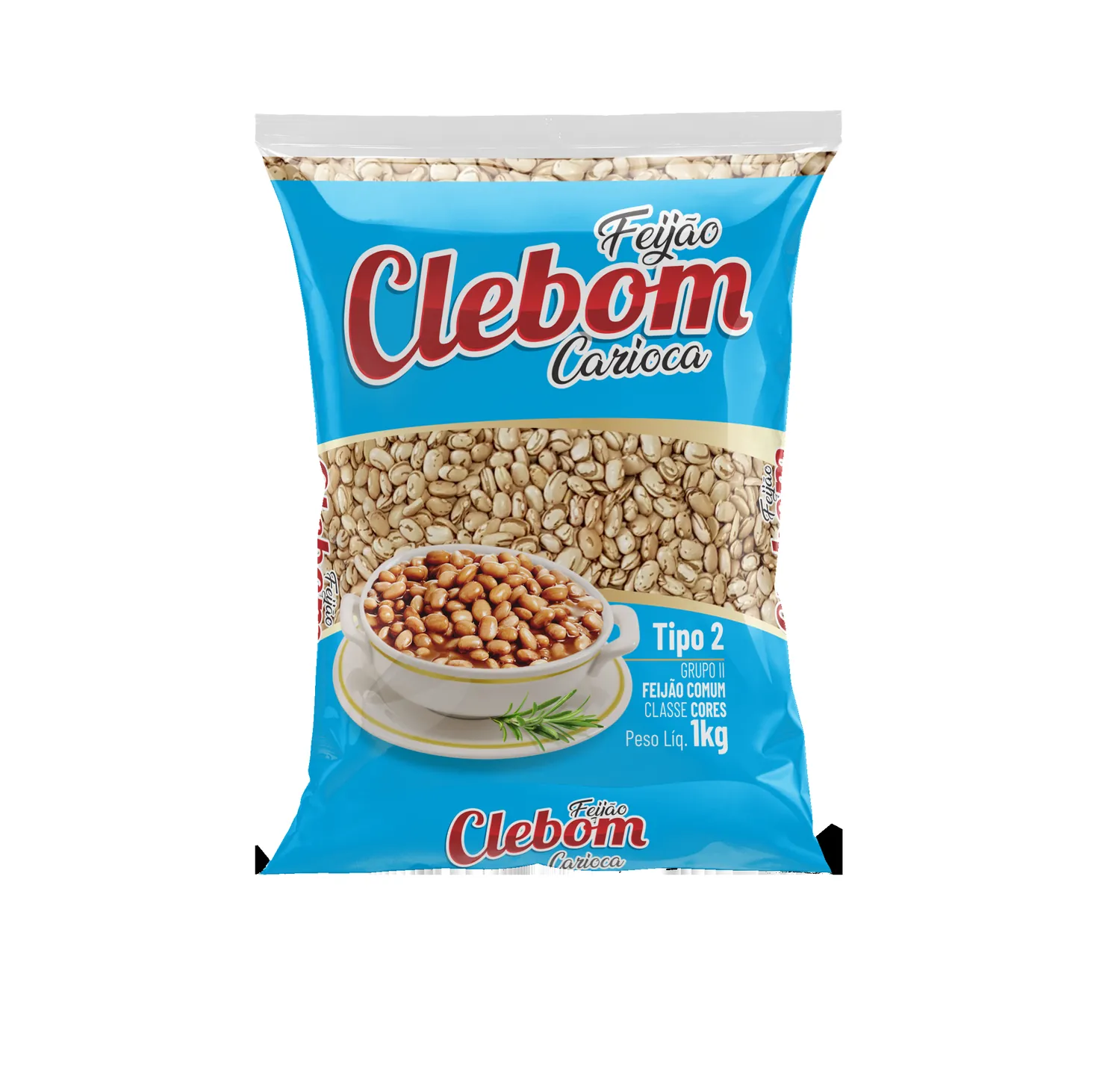 FEIJAO CARIOQUINHA CLEBOM 1KG TP