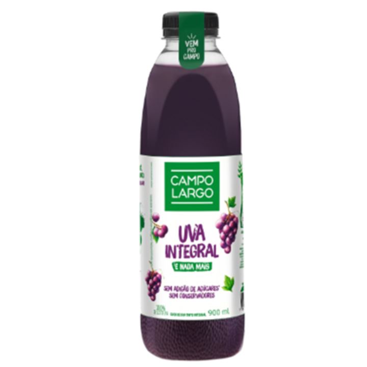SUCO UVA TINTO CAMPO LARGO GARRAFA 900ML