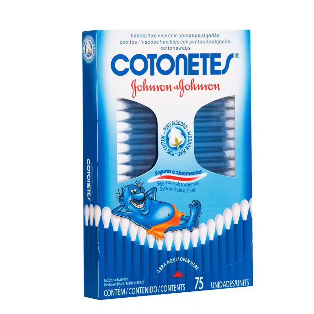 HASTES FLEXIVEIS COTONETES COM 75UN