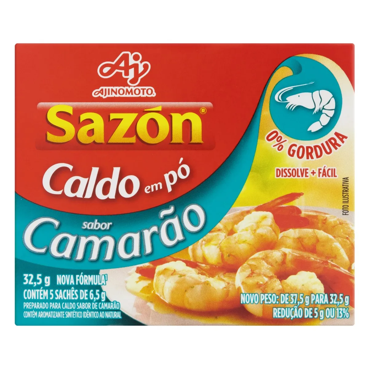 CALDO PÓ CAMARÃO SAZÓN CAIXA 32,5G