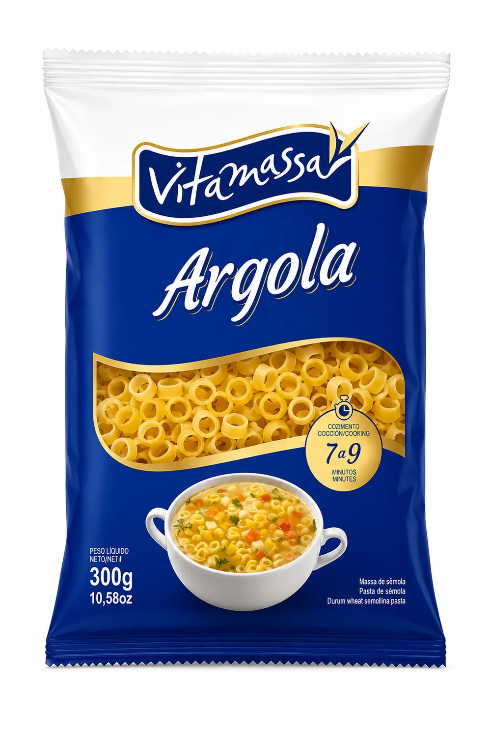 MACARRÃO ARGOLA VITAMASSA 300G