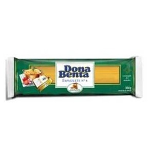 MACARRÃO DE SÊMOLA ESPAGUETE 8 DONA BENTA PACOTE 500G