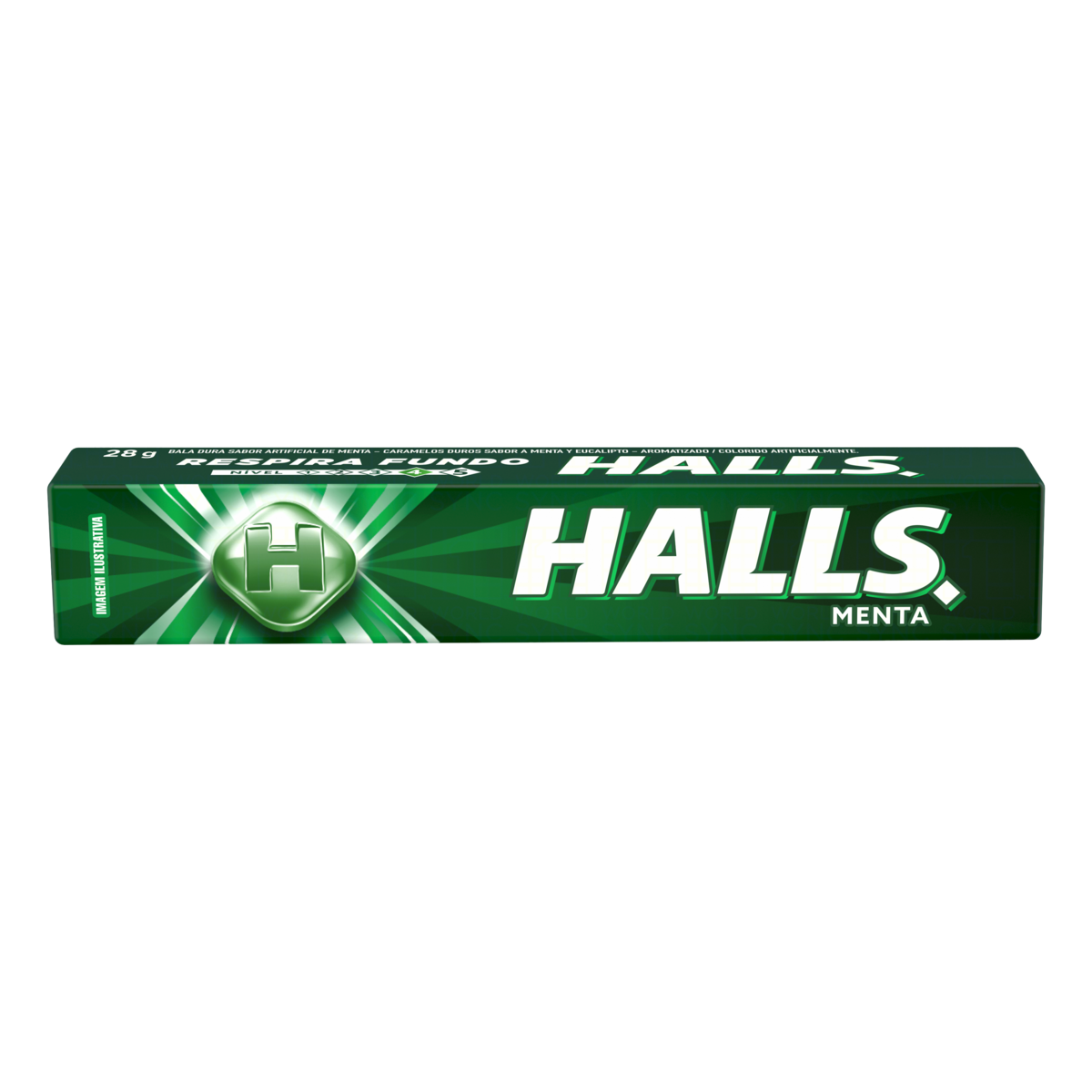 BALA MENTA HALLS PACOTE 28G