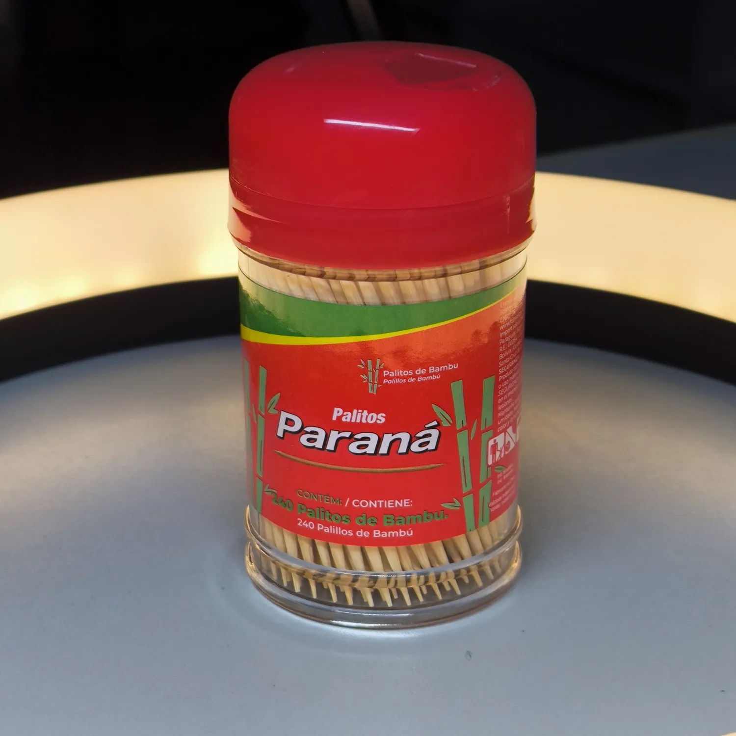 PARANA PALITOS DE DENTE BAMBU PALITEIRO