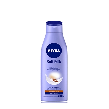 DEO-HIDRATANTE PELE SECA NIVEA SOFT MILK FRASCO 200ML