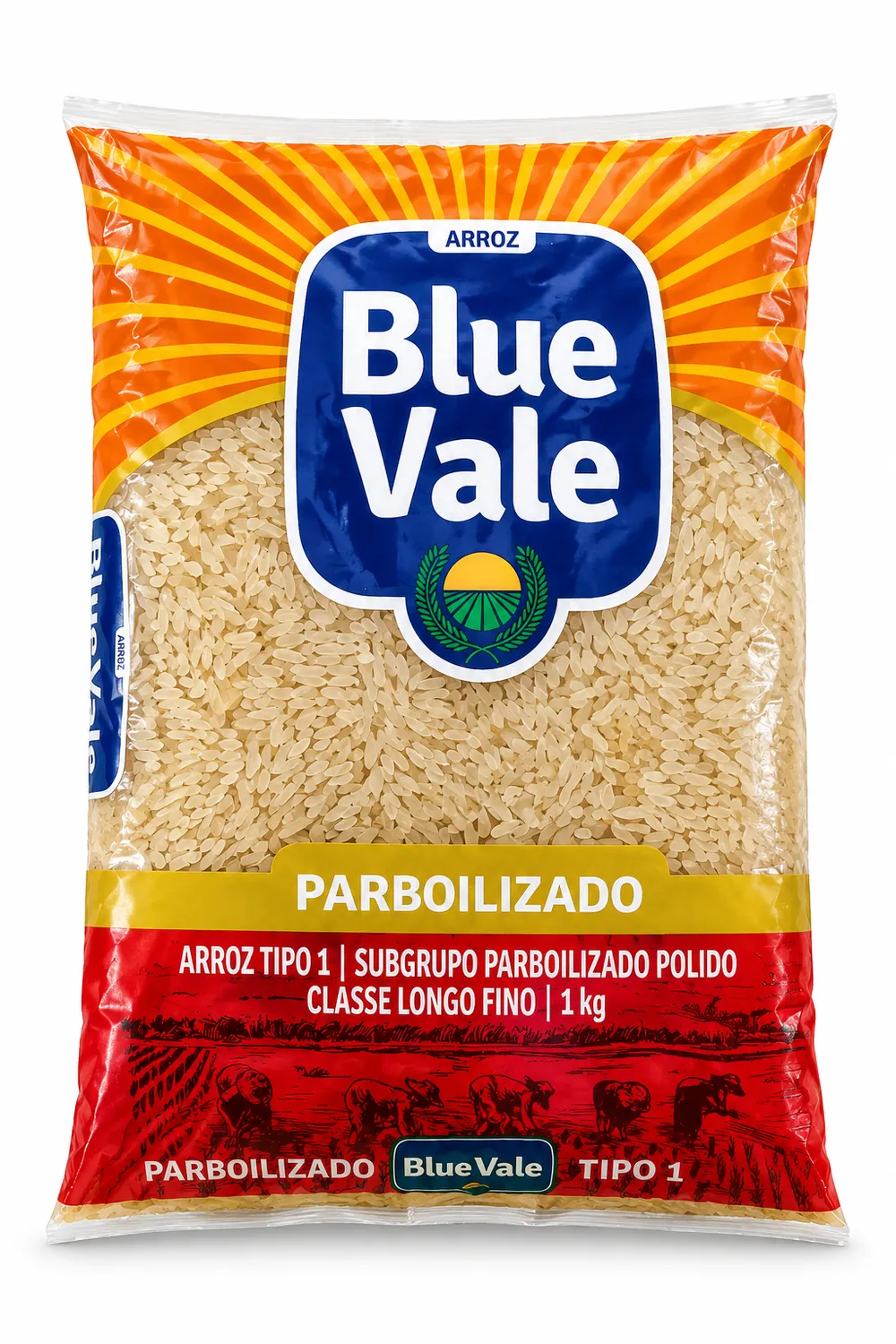 ARROZ PARBOLIZADO BLUE VALE TIPO 1 - 1KG — imagem 1