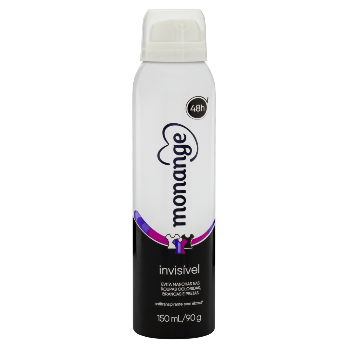 ANTITRANSPIRANTE AEROSSOL MONANGE INVISÍVEL 150ML SPRAY 0