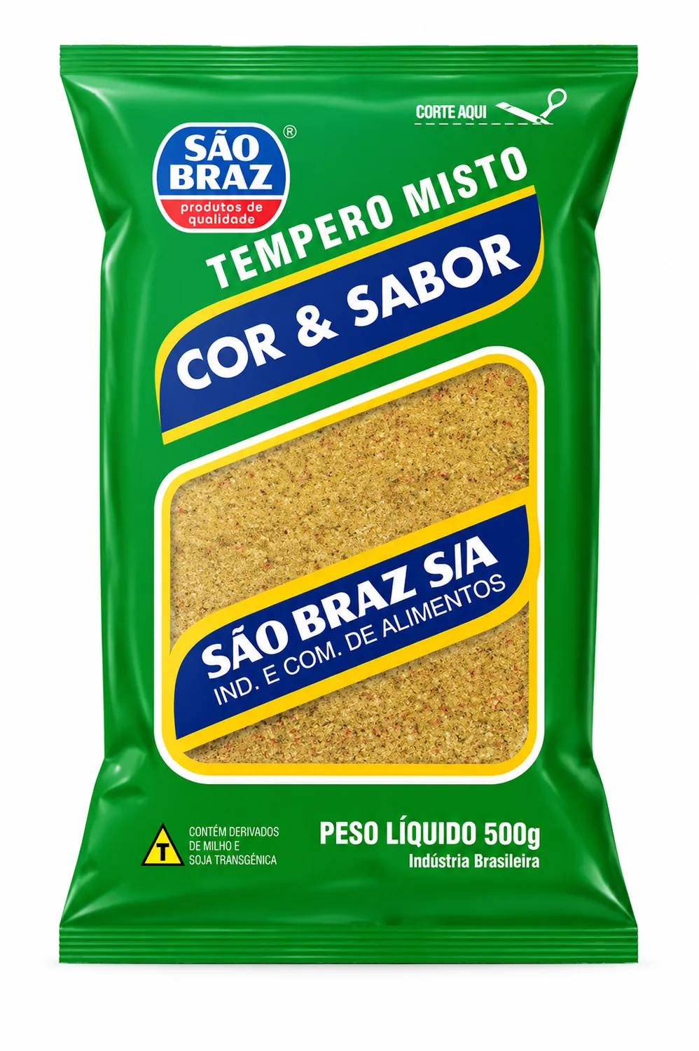 TEMPERO MISTO COR & SABOR 500G SÃO BRAZ