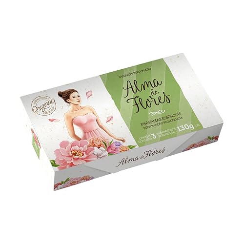 SABONETE ALMA DE FLORES CLASSICO L+PG- 130GR PT/0003