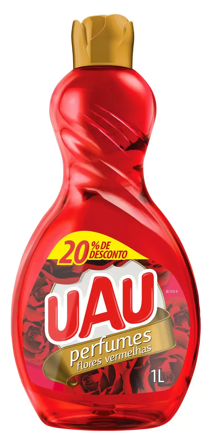 LIMPADOR FLORES VERMELHAS UAU PERFUMES FRASCO 1L GRÁTIS 20% DE DESCONTO