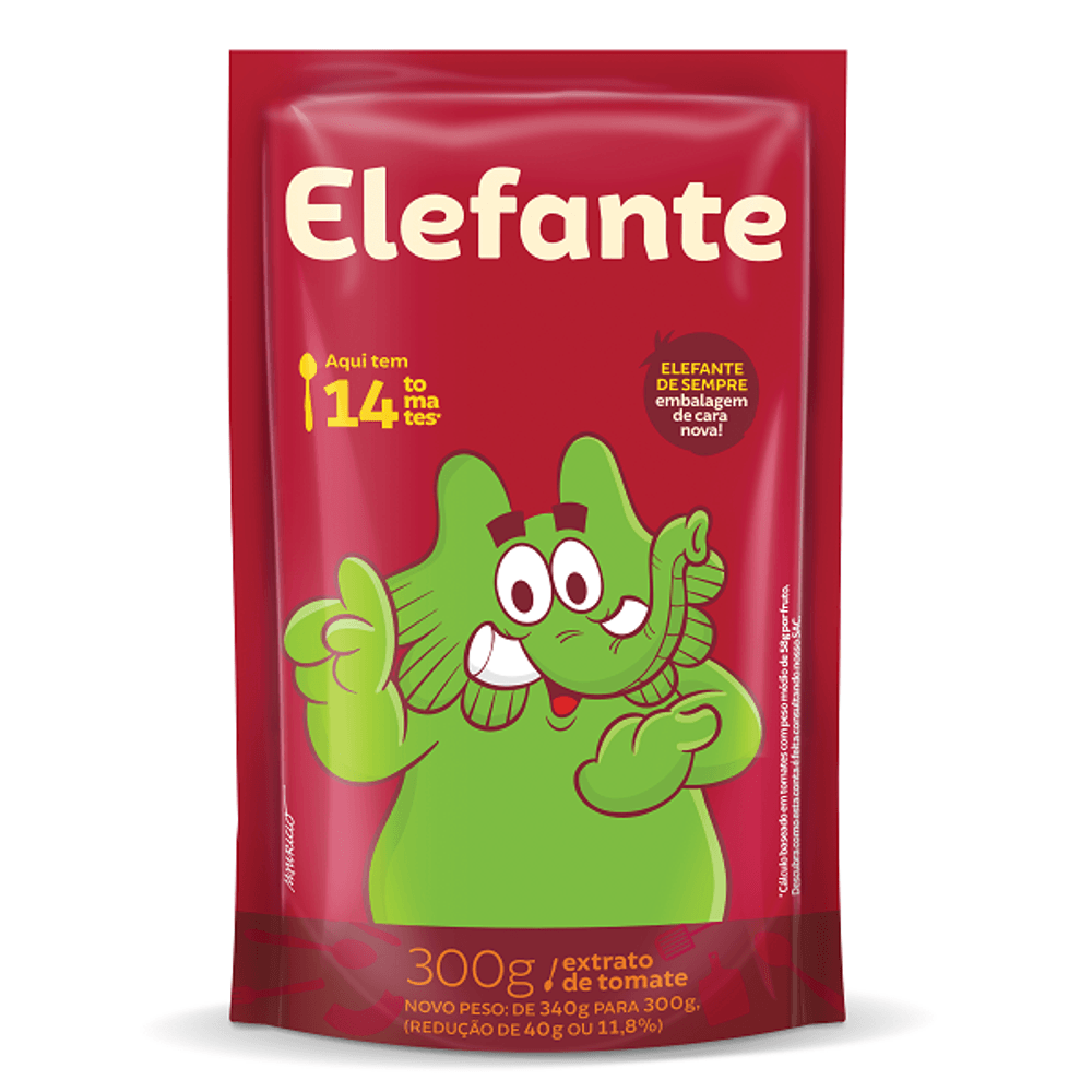 EXTRATO DE TOMATE ELEFANTE SACHE 300G