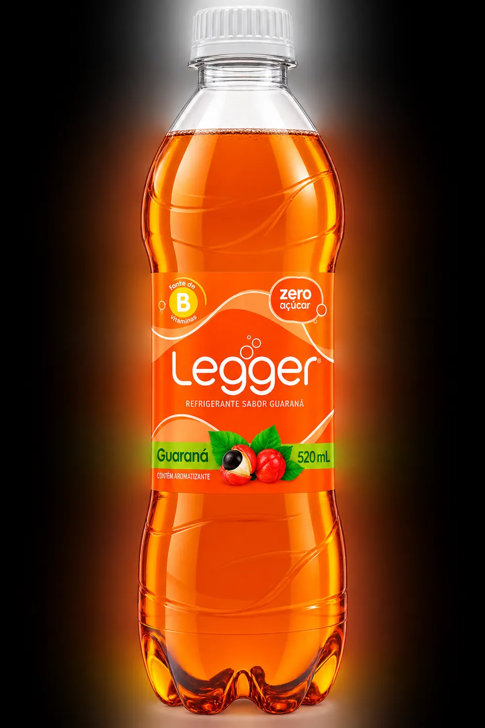REFRIGERANTE GUARANÁ ZERO LEGGER GARRAFA 520ML