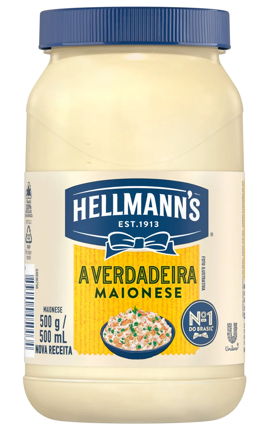 MAIONESE HELLMANNS POTE 500G