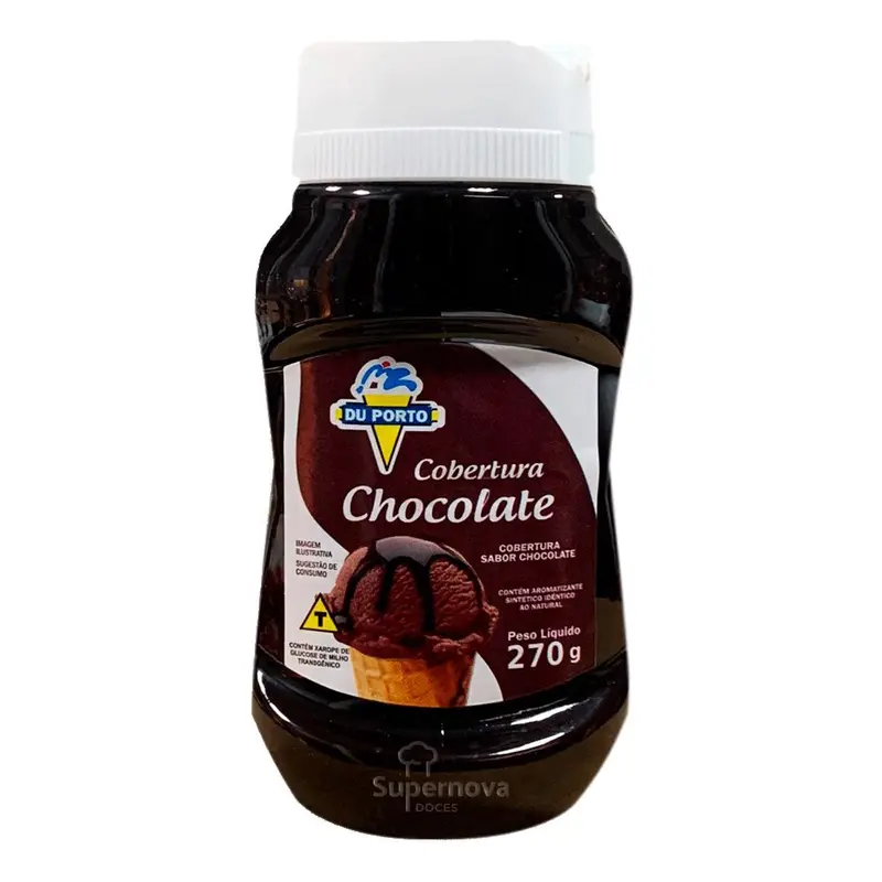 COBERTURA PARA SORVETE CHOCOLATE DU PORTO SQUEEZE 270G 0