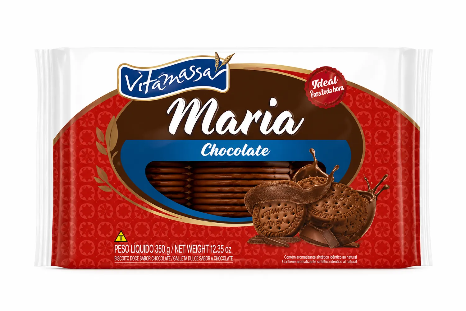 VITAMASSA BISCOITO MARIA 400G CHOCOLATE