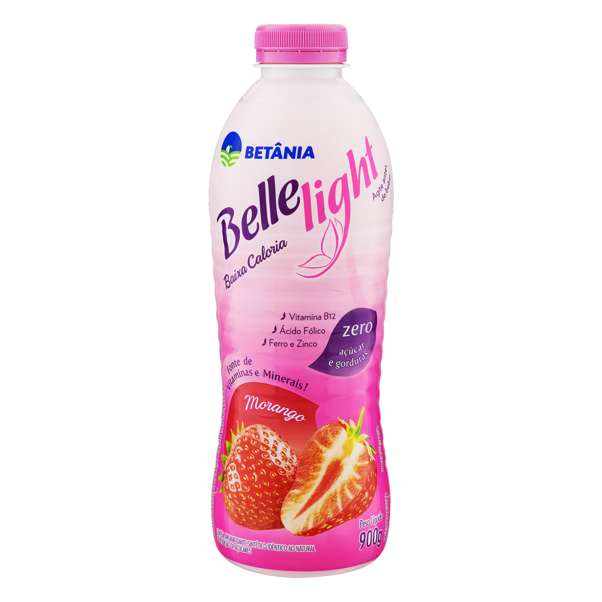 IOGURTE DESNATADO MORANGO ZERO LACTOSE BETÂNIA YOBEM GARRAFA 800G 0