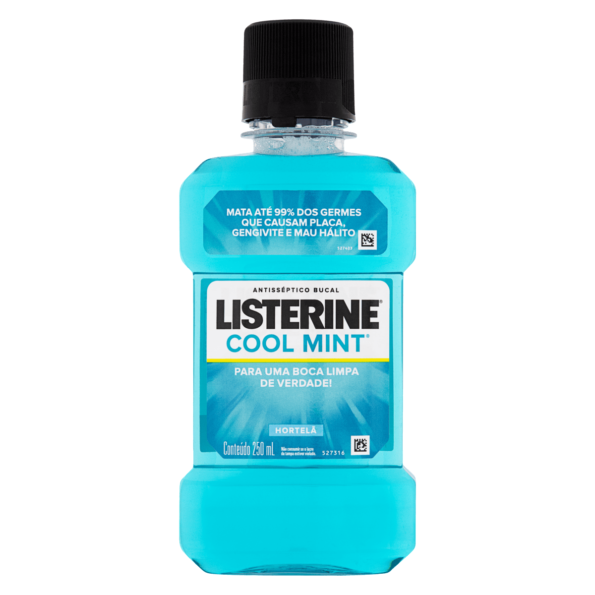ENXAGUANTE BUCAL HORTELÃ LISTERINE COOL MINT FRASCO 250ML