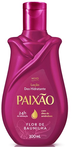 LOÇÃO CORPORAL DEO-HIDRATANTE FLOR DE BAUNILHA PAIXÃO FRASCO 200ML