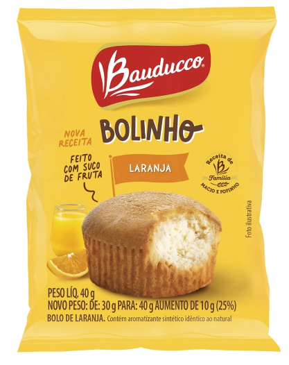BOLINHO LARANJA BAUDUCCO PACOTE 40G