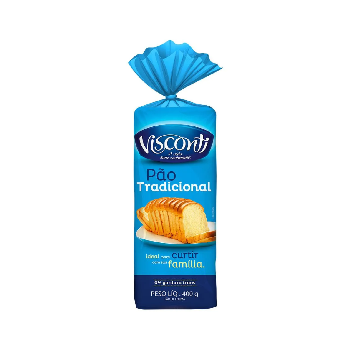 PÃO DE FORMA TRADICIONAL VISCONTI PACOTE 400G