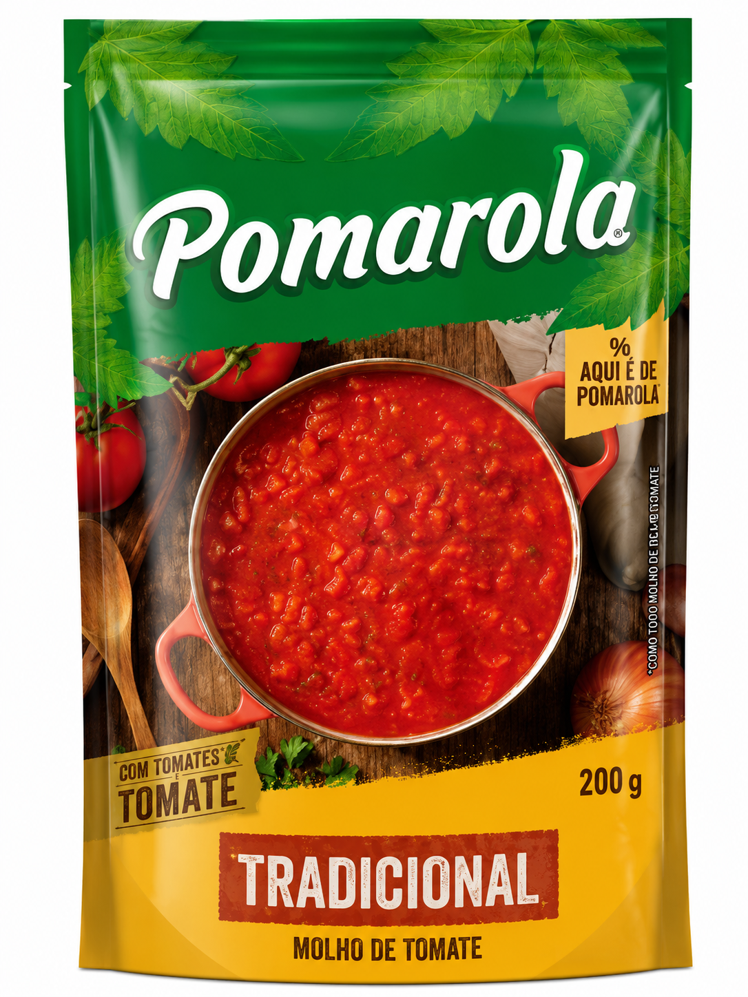 MOLHO DE TOMATE POMAROLA SACHET 200G TRADICIONAL — imagem 1