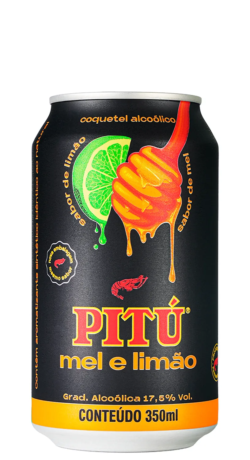 AGUARDENTE PITU MEL E LIMAO 350ML