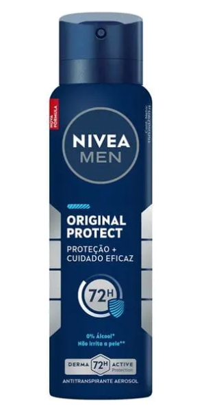 ANTITRANSPIRANTE AEROSSOL NIVEA MEN ORIGINAL PROTECT 150ML SPRAY