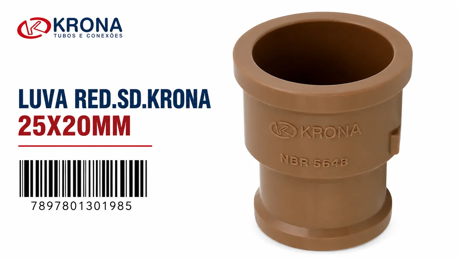 LUVA DE REDUÇÃO SD KRONA 25X20MM