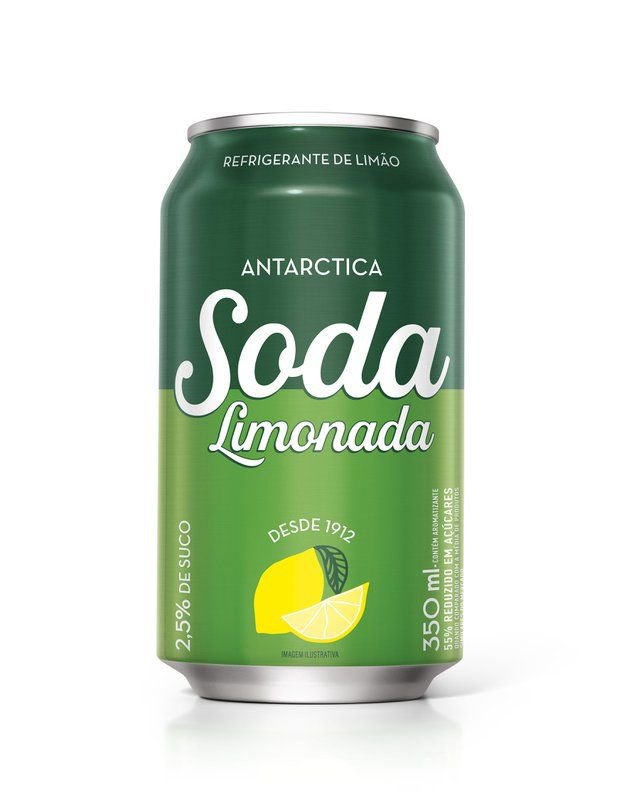 REFRIGERANTE LIMONADA SODA ANTARCTICA LATA 350ML 0