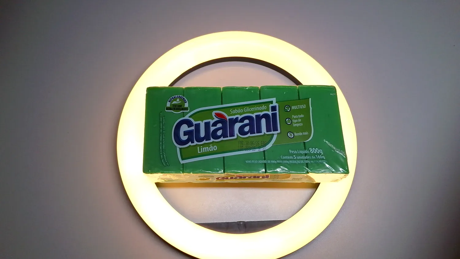 SABÃO GUARANI GLICERINADO LIMAO 5X160G