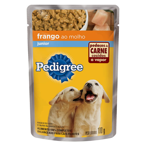 ALIMENTO PARA CÃES FILHOTES FRANGO AO MOLHO PEDIGREE SACHÊ 100G