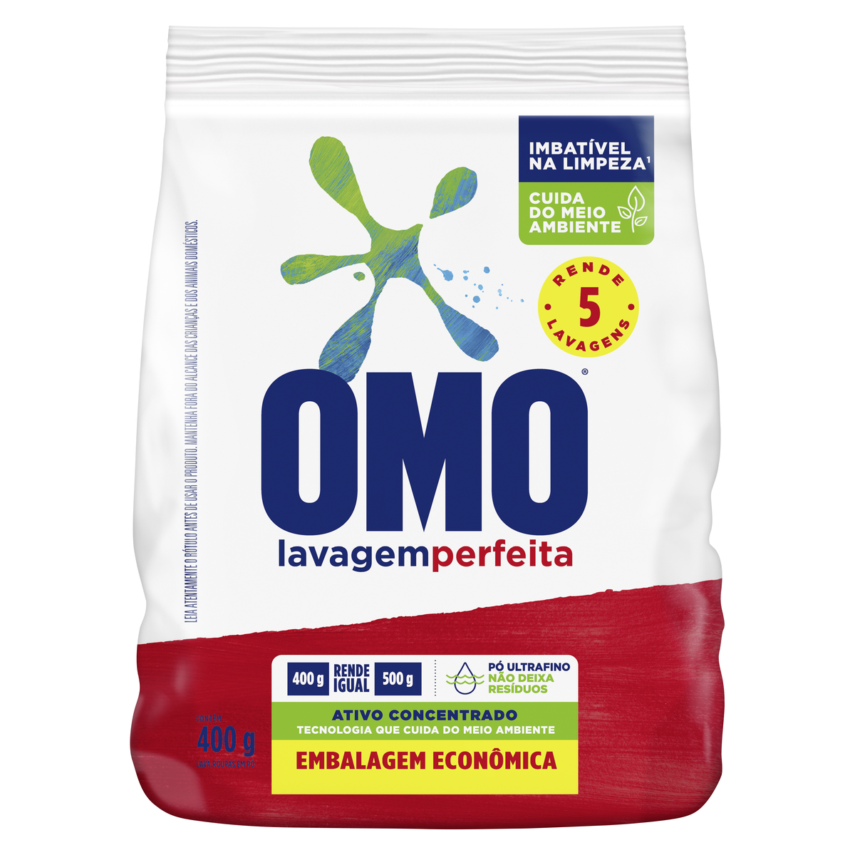 DT PO OMO 400G BAG. LAVAGEM PERFEITA