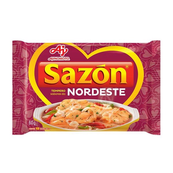 TEMPERO PÓ SABORES DO NORDESTE SAZÓN PACOTE 60G 12 UNIDADES
