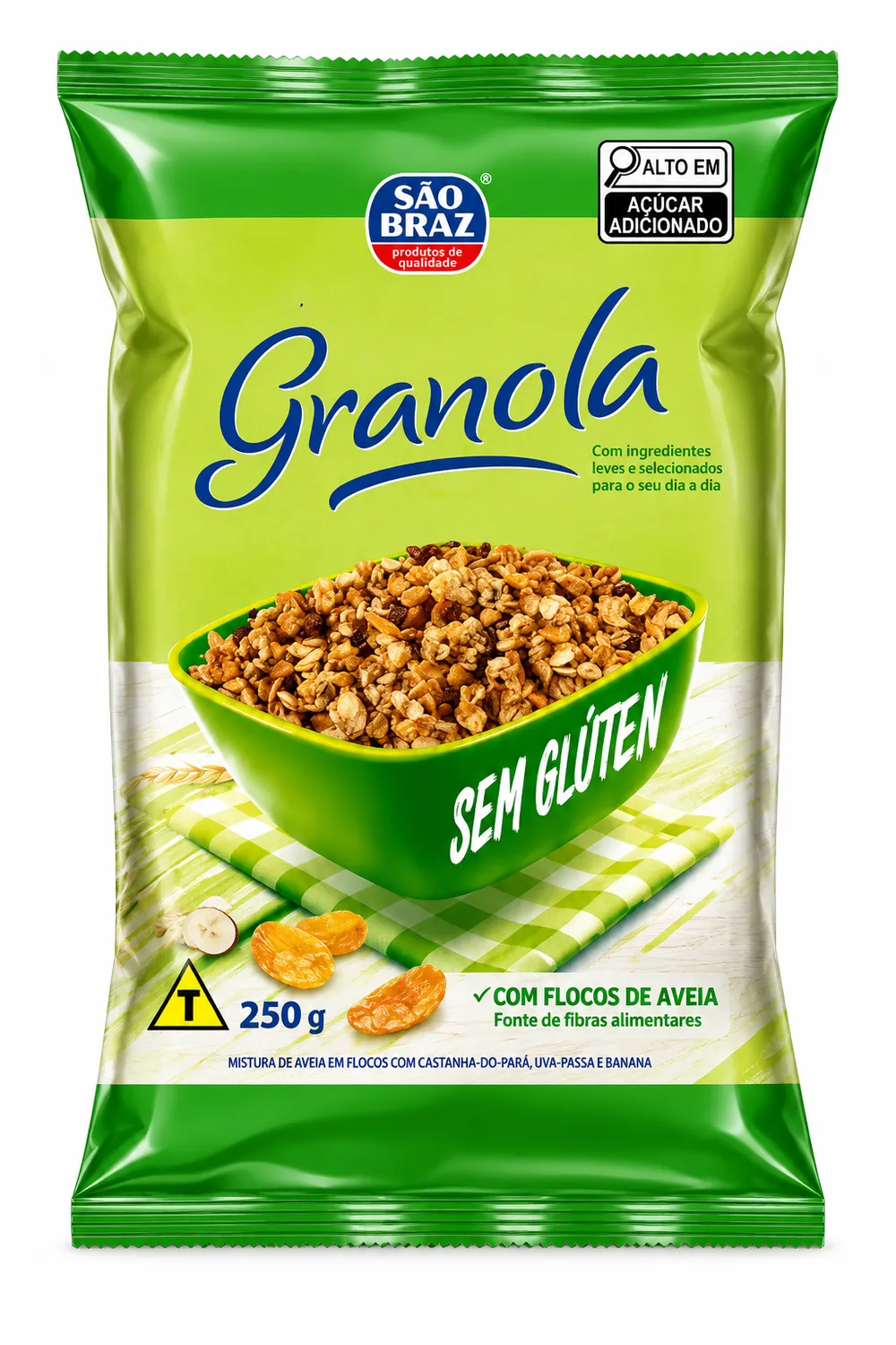 GRANOLA SEM GLUTEN 250G SÃO BRAZ