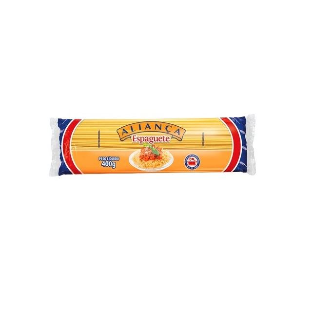MASSA ESPAGUETE COMUM ALIANCA 400G